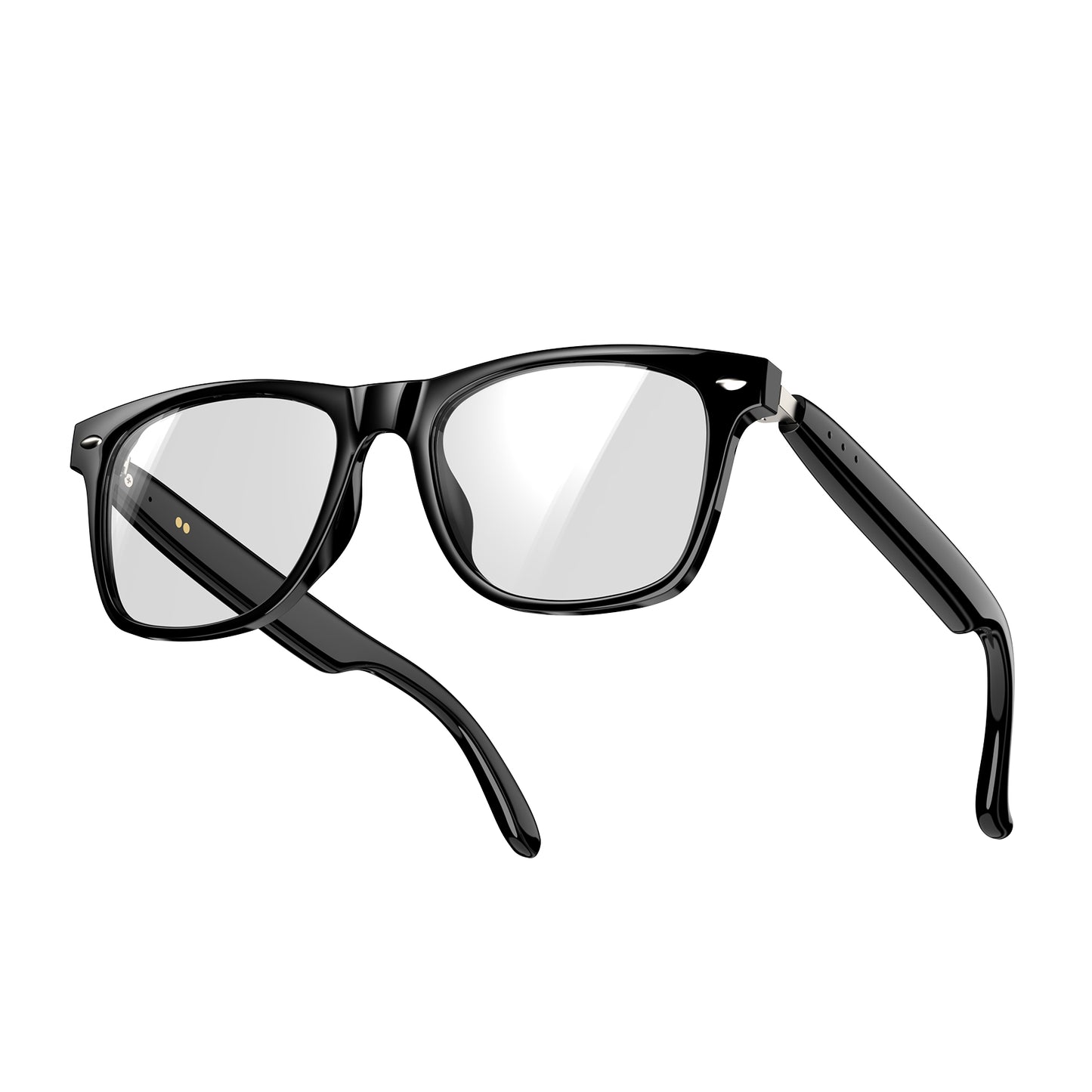 IOWODO D1 Smart Glasses, Polarized Bluetooth Sunglasses with Speaker, Voice Control, UV Protection, Anti Blue Light Lens
