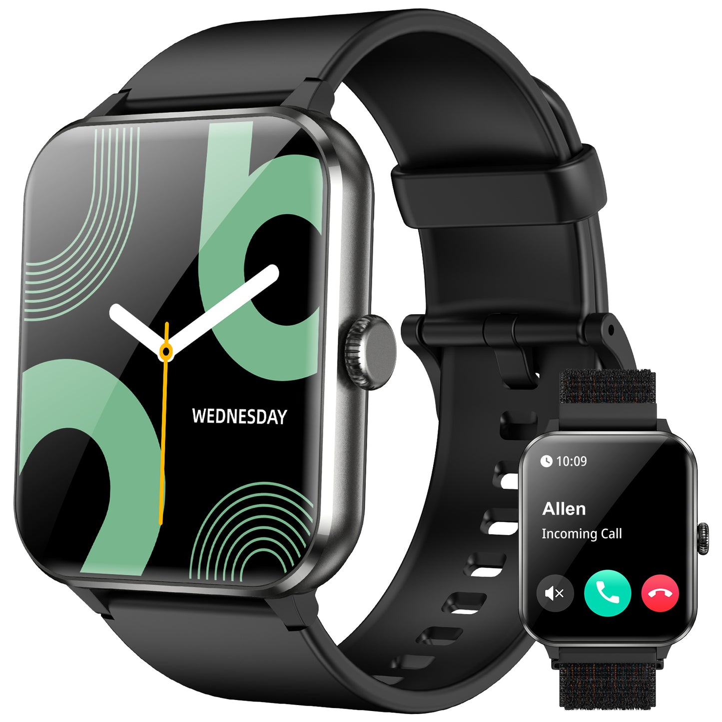 IOWODO Smart Watch for Android and iPhone, 1.85" Smartwatch for Women Men with Bluetooth Calling, Message Notifications, AI Voice Assistant, 100+ Sports Modes, Fitness Tracker