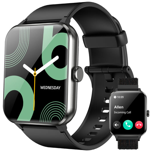 IOWODO Smart Watch for Android and iPhone, 1.85" Smartwatch for Women Men with Bluetooth Calling, Message Notifications, AI Voice Assistant, 100+ Sports Modes, Fitness Tracker
