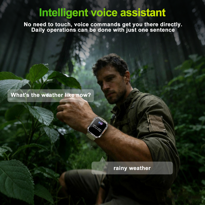 Smartwatch militare IOWODO W60, nero
