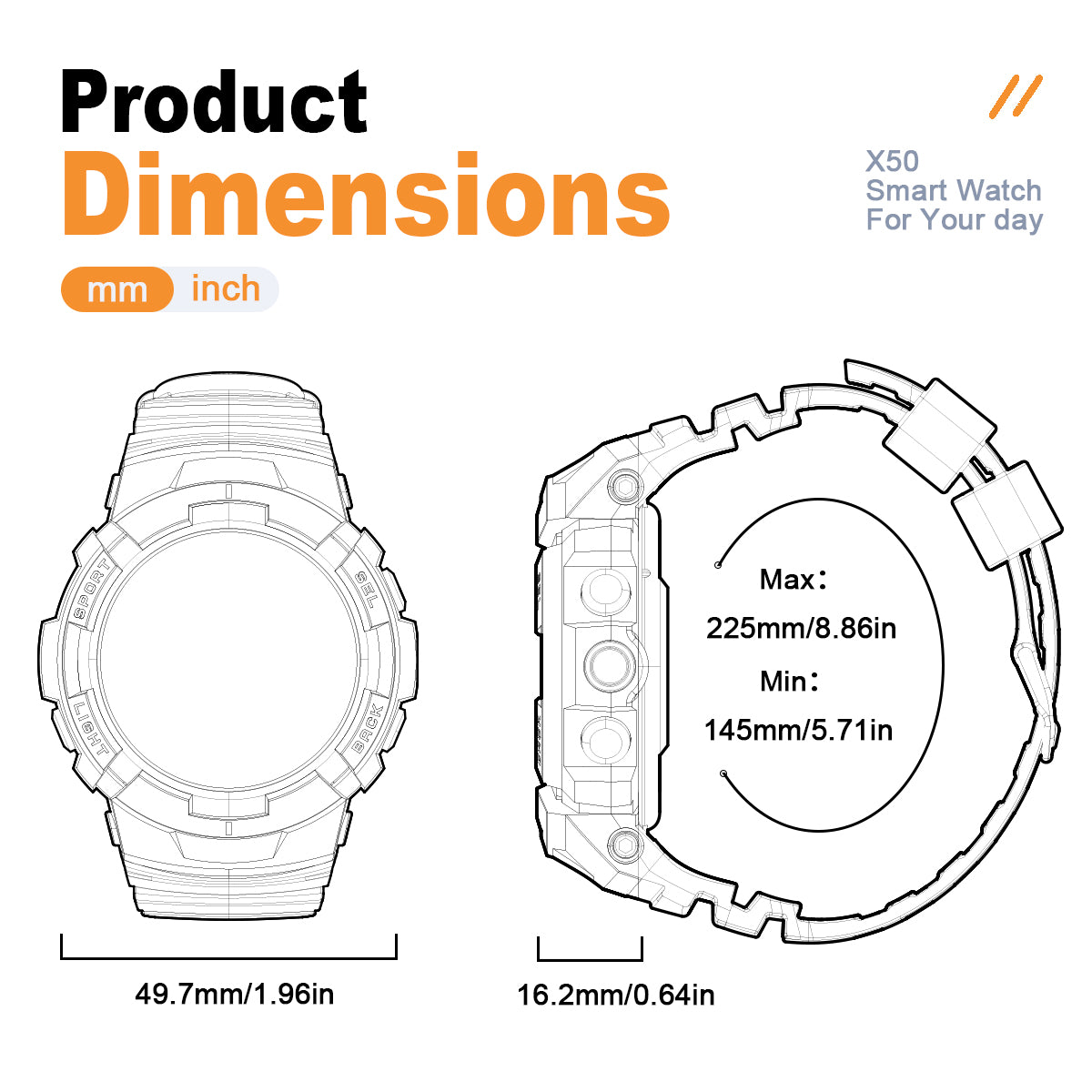 IOWODO X50 Teen Smartwatch