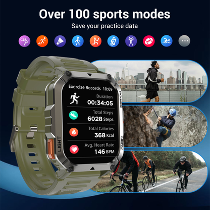Smartwatch da esterno IOWODO W70Pro, nero
