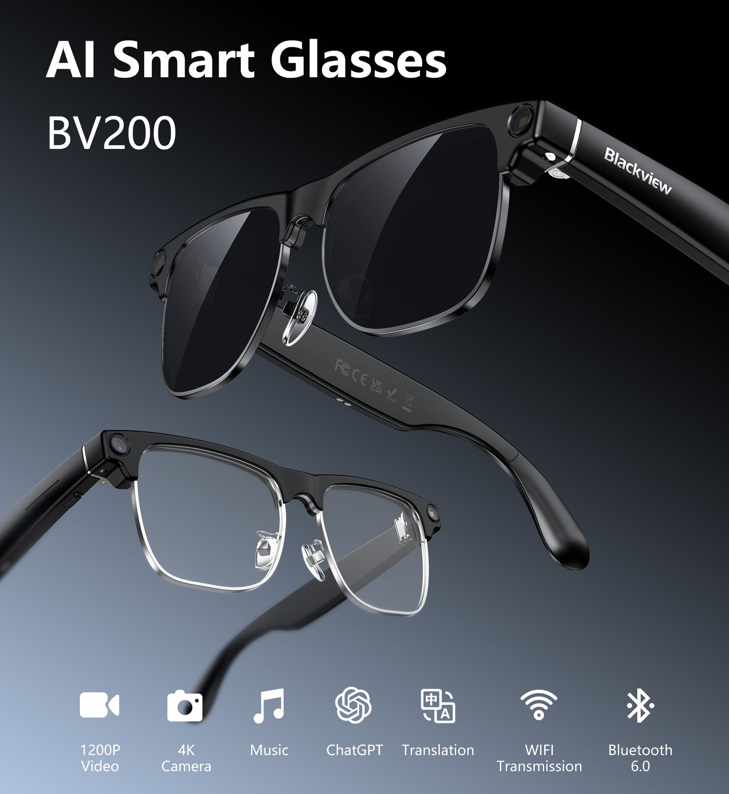 IOWODO BV200 AI SMARTGLASSES