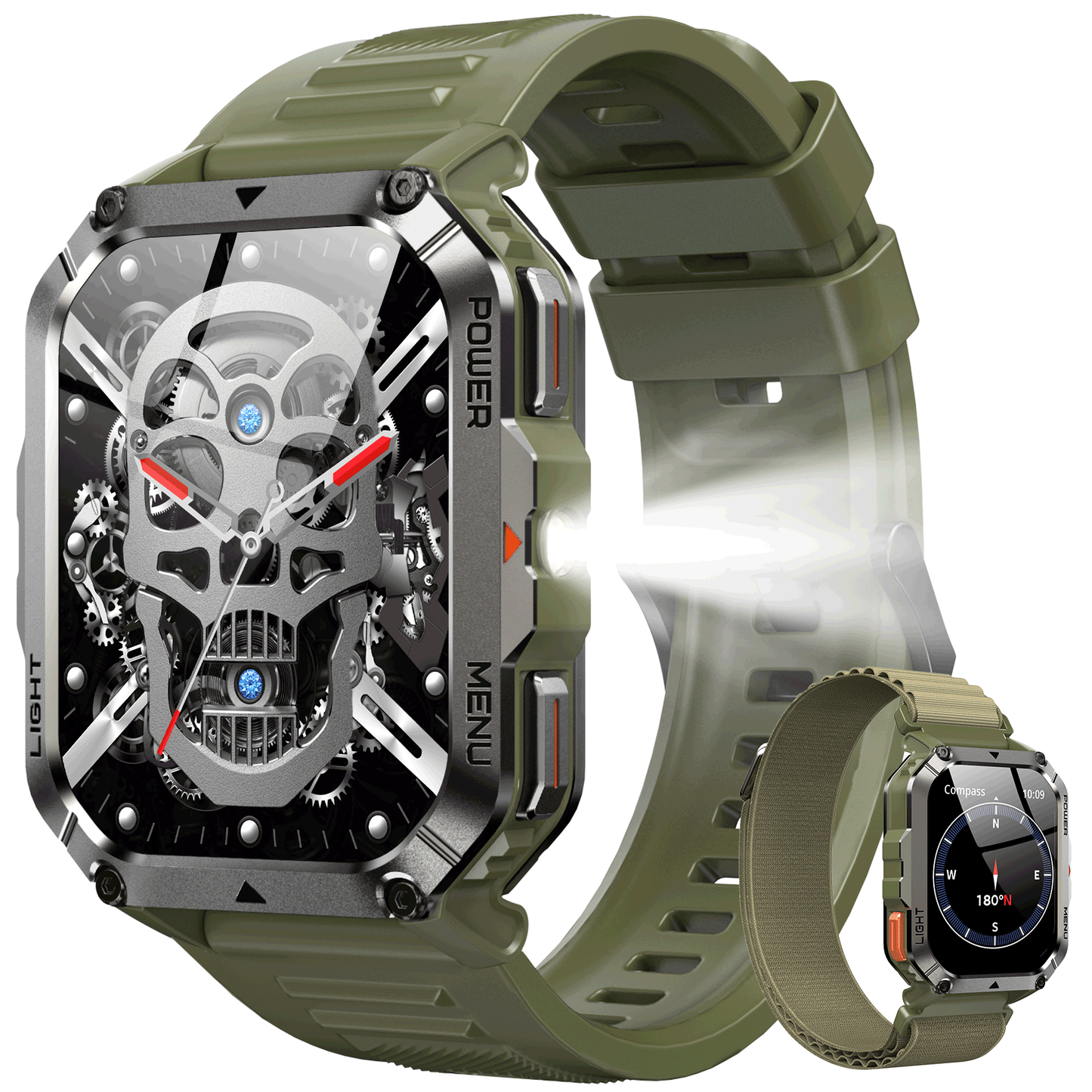 Smartwatch da esterno IOWODO W70Pro, nero