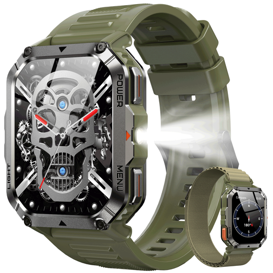 Reloj inteligente para exteriores IOWODO W70Pro, negro