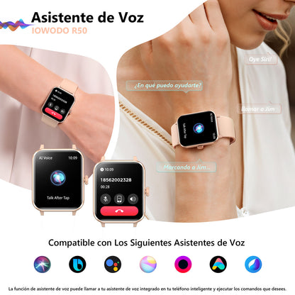 IOWODO R50Pro Smartwatch, Pink