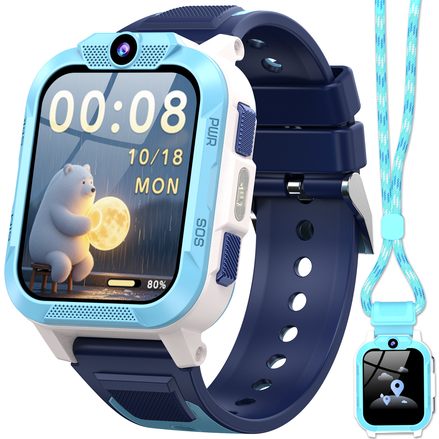 IOWODO Z40Pro  Kids Smartwatch, Blue