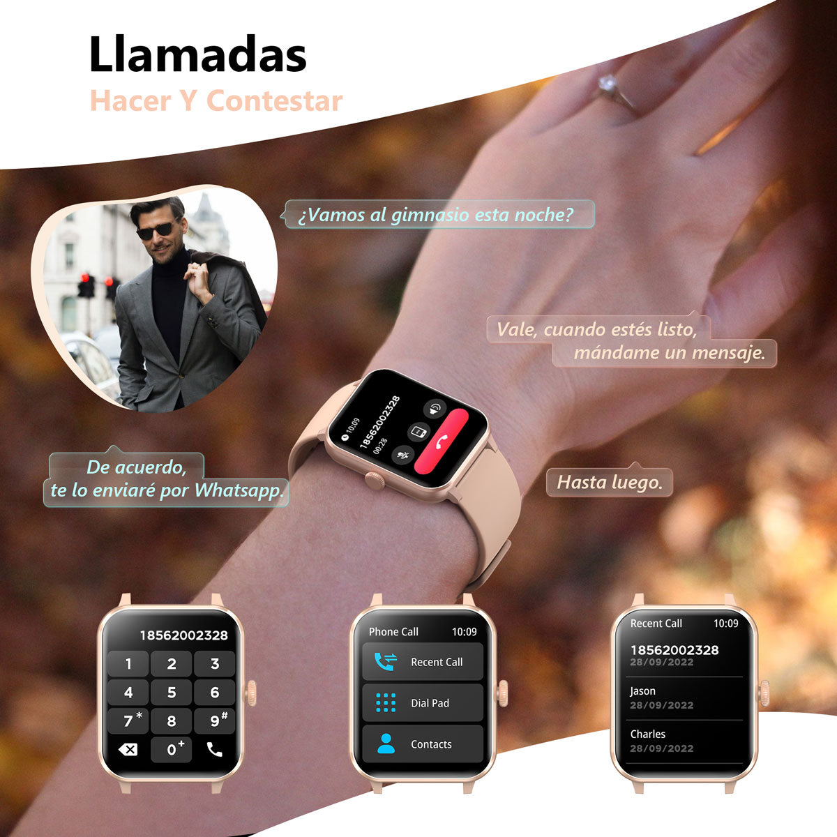 IOWODO R50Pro Smartwatch, Pink