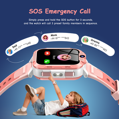 IOWODO Z40Pro Kids Smartwatch, Pink