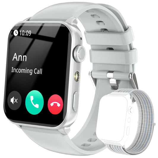 IOWODO R30MAX Unisex Smartwatch: 1.91" LED Screen, Bluetooth Calls, 100+ Sports Modes, IP68 Waterproof, 6-Day Battery, iOS/Android, Grey