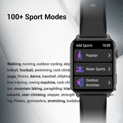 IOWODO Smart Watch for Android and iPhone, 1.85" Smartwatch for Women Men with Bluetooth Calling, Message Notifications, AI Voice Assistant, 100+ Sports Modes, Fitness Tracker