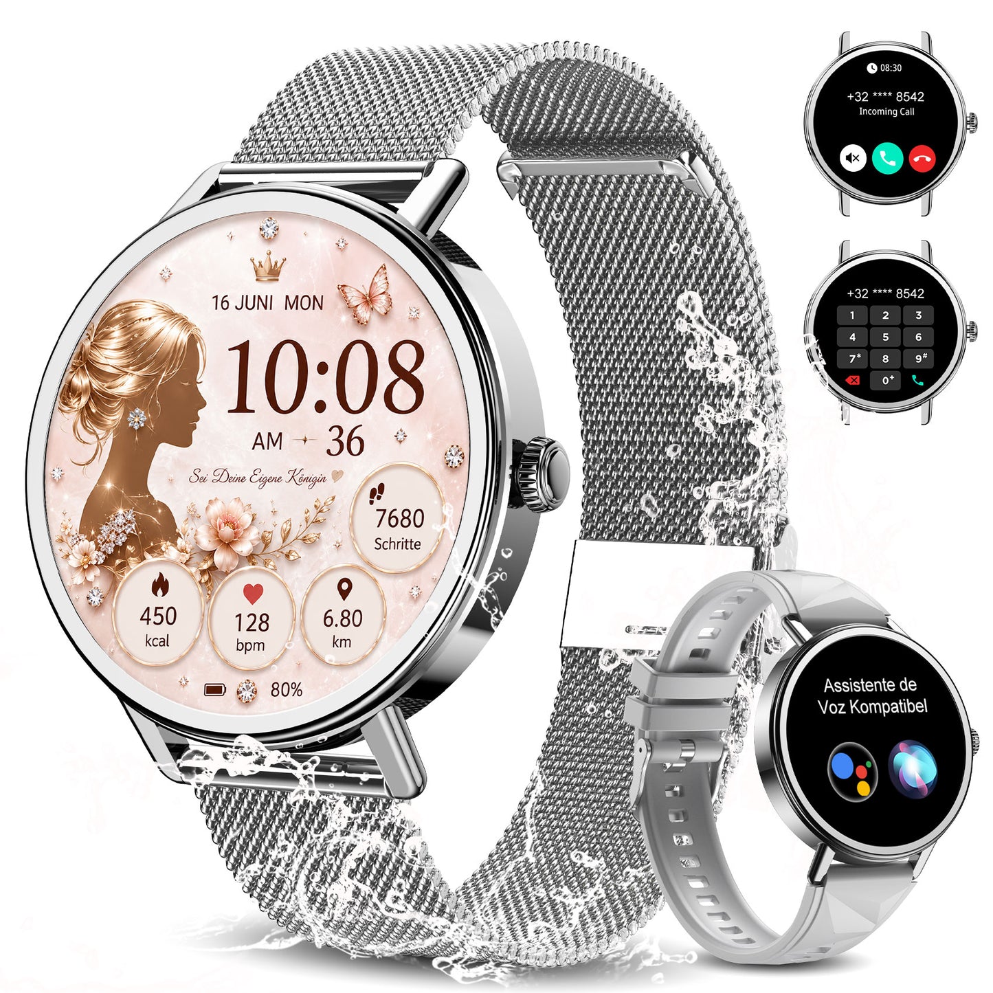 IOWODO X30 Smartwatch, Silver