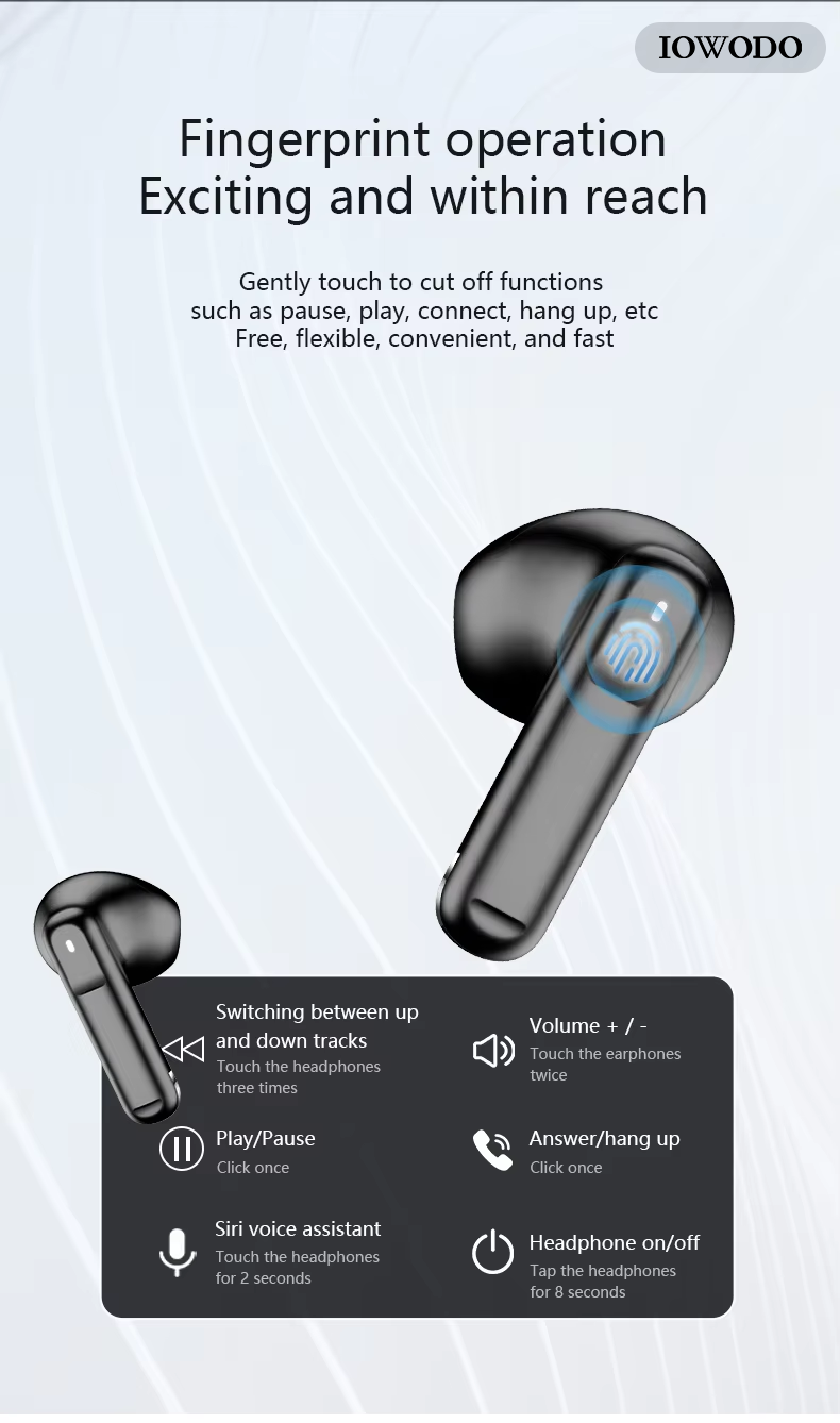 IOWODO Wireless Earbuds