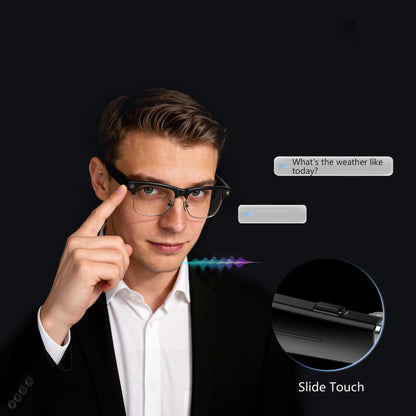 IOWODO AI Smart Glasses with 1080P Camera & Polarized Lenses, Built-in Voice Assistant, Real-Time Translation, Photo/Video Recording - Compatible with ChatGPT (Photochromic lenses)